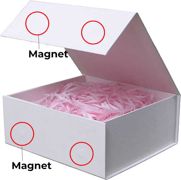 White Paper Magnetic Box White Paper Magnetic Box