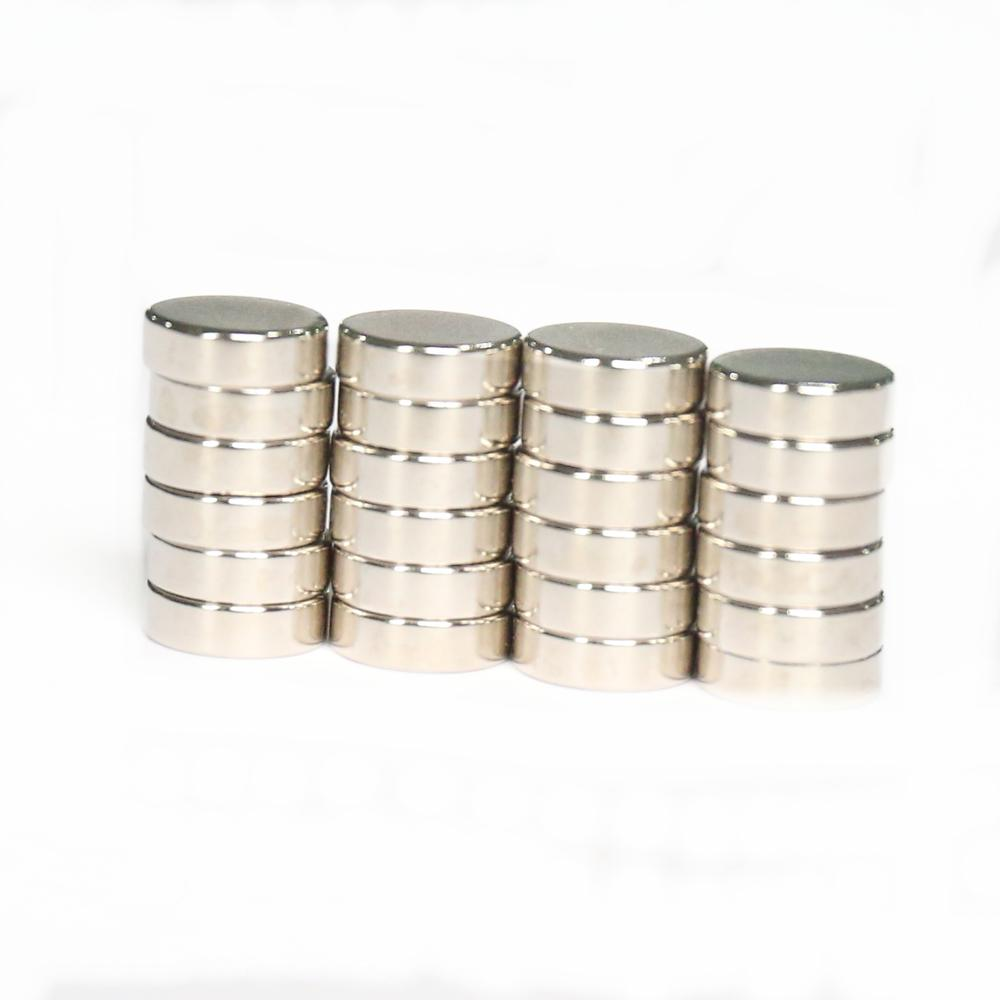 N35 Grade Dia 10x2mm Nickel Coating Neodymium Magnet