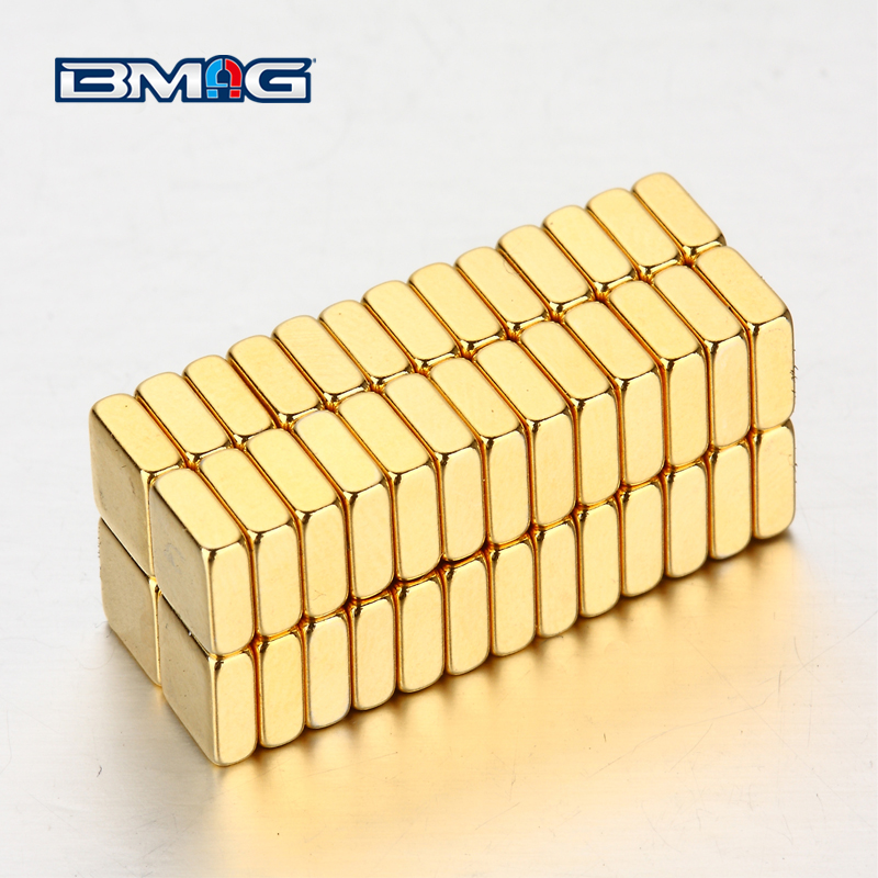 Gold-plated neodymium magnets
