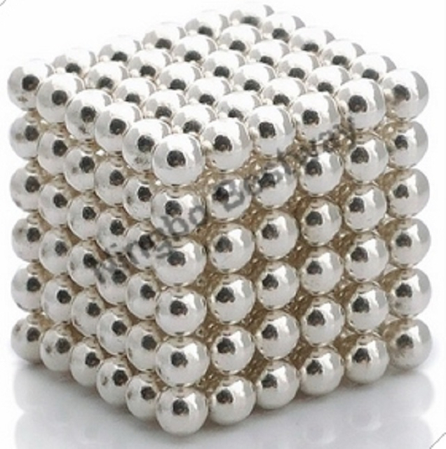 Silver Coated D5mm 216 Pcs Magnetic Ball