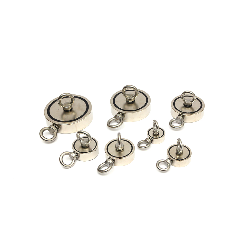New set Two flanks Neodymium fishing magnet with SS hook