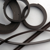 Flexible rubber coated magnet strip